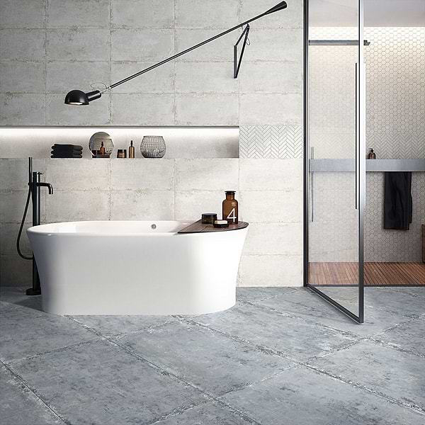 Portrait Ocean Blue 24x48 Matte Porcelain Tile
