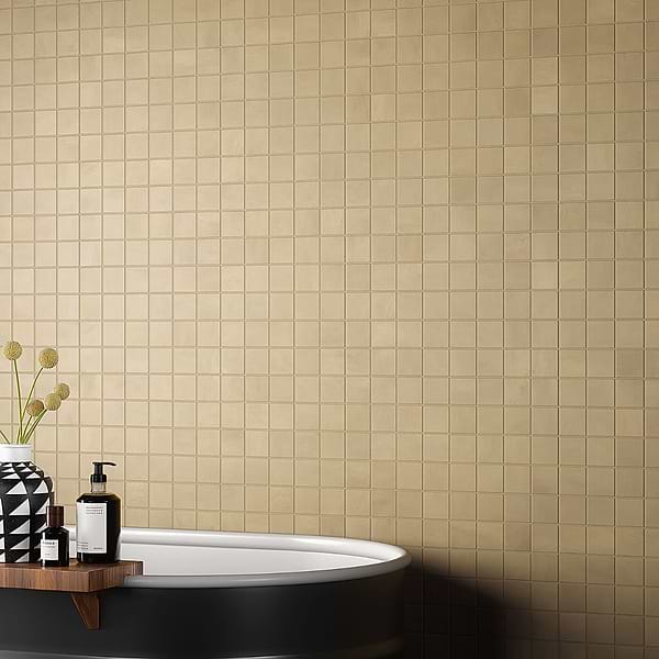 Clay Glee Yellow 2x2 Matte Porcelain Mosaic