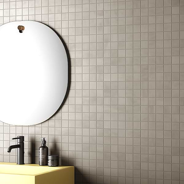 Clay Trust Gray 2x2 Matte Porcelain Mosaic
