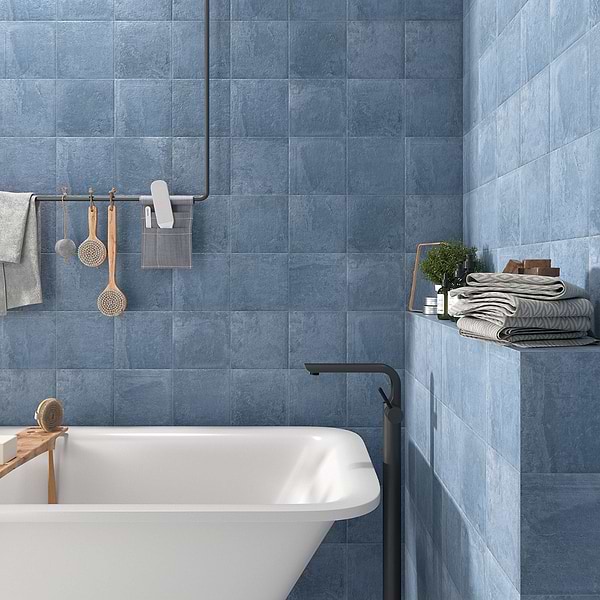 Alesso Indigo Blue 8x8 Matte Porcelain Tile