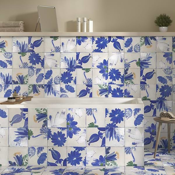 Angela Harris Wilder Portobella Decor 8x8 Mural Matte Porcelain Tile