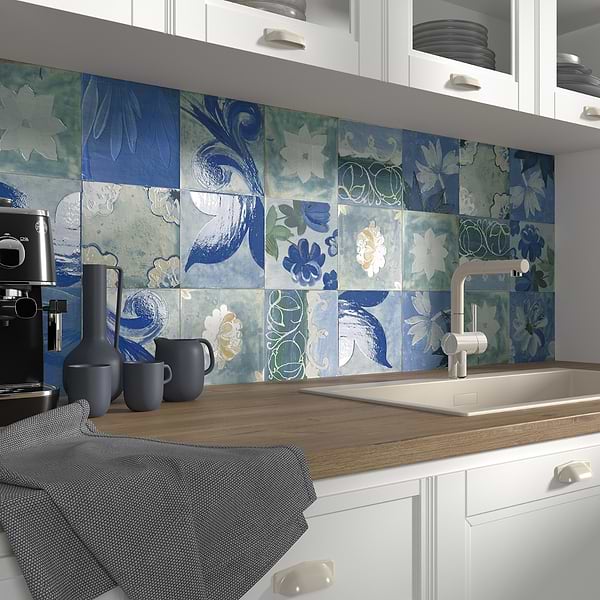 Angela Harris Wilder Portofina Decor 8x8 Matte Porcelain Tile