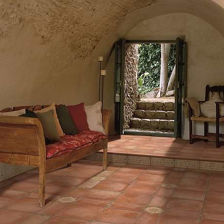 Burgos Terracotta Brick 7x14 Matte Porcelain Border