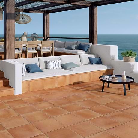 Saltillo Peach Terracotta 18x18 Matte Porcelain Tile
