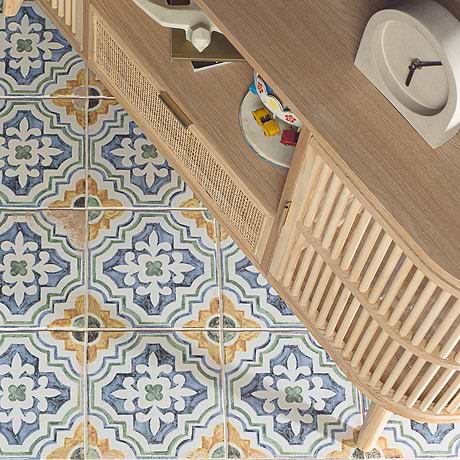 Saltillo Sol Multicolor 9x9 Matte Porcelain Tile