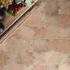 Parma Cotto Brown Matte Star and Cotto Brown Matte Cross 6&quot; Terracotta Look Porcelain Tile