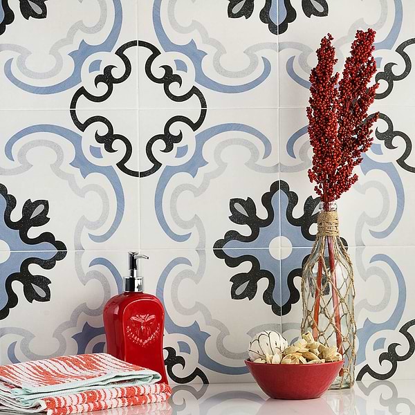 Bella Met 8x8 Glazed Porcelain Tile