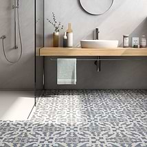 Royale Gray Encuastic 9x9 Glazed Porcelain Tile Royale Gray Encuastic 9x9 Glazed Porcelain Tile