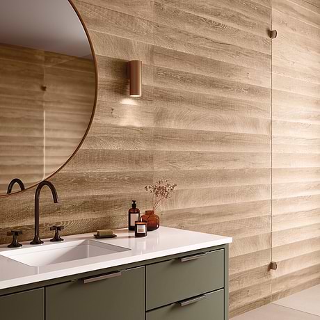 Kenridge Waves Maple Brown 24x48 Wood Look Matte Porcelain Tile