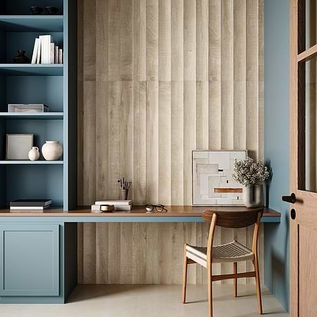 Kenridge Waves White 24x48 Wood Look Matte Porcelain Tile