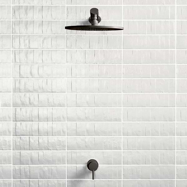 Rework Plaster White 3x12 Matte Porcelain Tile