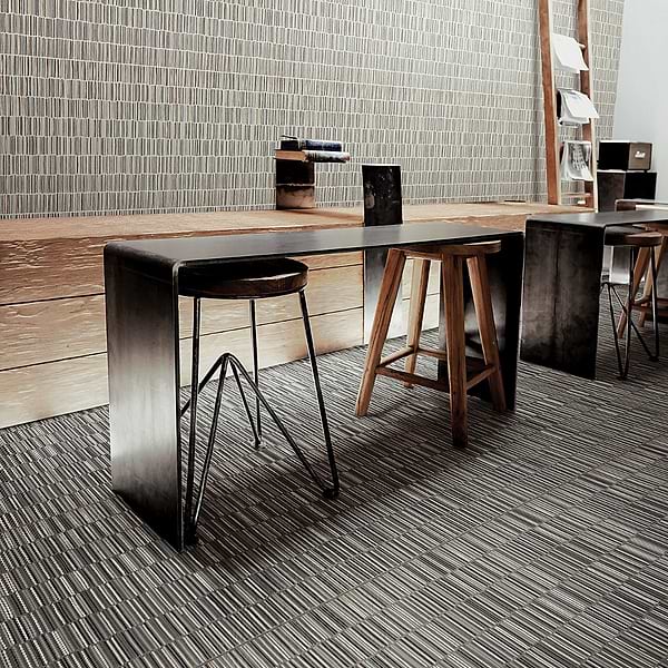 Setana Black 12x24 Artisan Decor Porcelain Tile