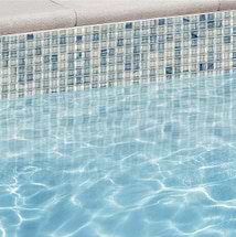 Celeste Harbor Fog Blue 1x1 Glass Polished Mosaic Tile