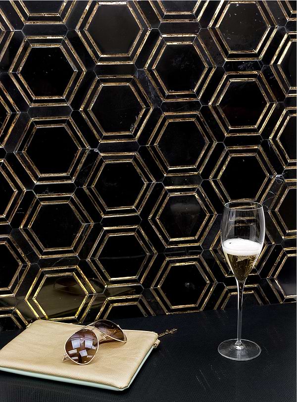 Helix Gold Marble Tile