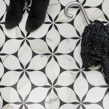 Waterjet Marble Tile for Backsplash,Kitchen Floor,Kitchen Wall,Bathroom Floor,Bathroom Wall,Shower Wall,Shower Floor,Outdoor Wall,Commercial Floor