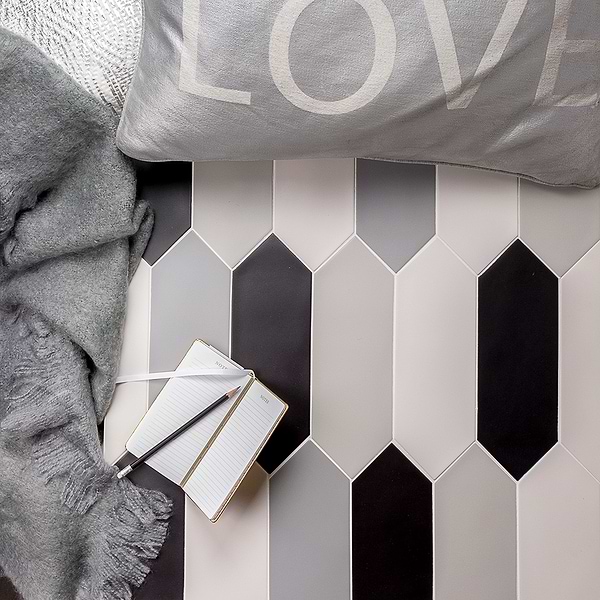 Aliante Black 4x12 Porcelain Tile