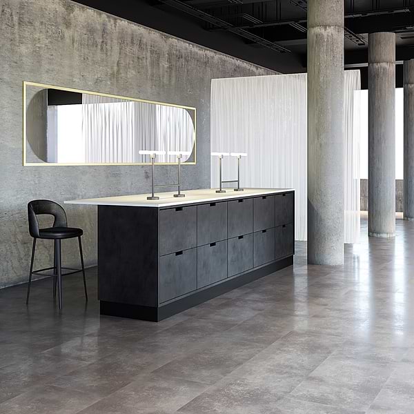 Katone Concreto Grafito 18x36 Glue Down Luxury Vinyl Tile