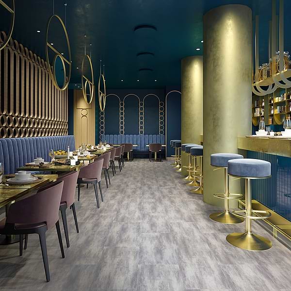 Katone Concreto Steel 18x36 Glue Down Luxury Vinyl Tile