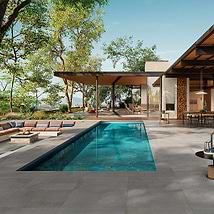 Montrose Bluestone Full Thermal 24x24 Textured Porcelain 2CM Outdoor Paver