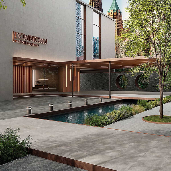 Montrose Bluestone Select Thermal 24x24 Textured Porcelain 2CM Outdoor Paver