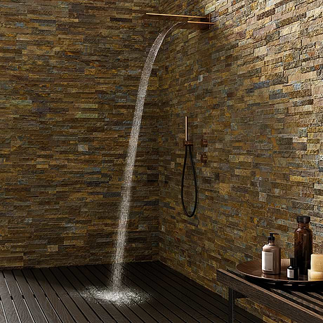 Rugged Stacked Slate Multi Light 6x24 Matte Porcelain Ledger Stone Veneer