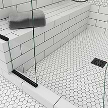 Serenity White 2" Hexagon Matte Porcelain Mosaic Tile