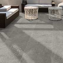Massif Gray 24x24 Terrazzo Look Textured Porcelain 2CM Outdoor Paver
