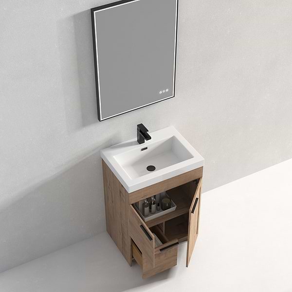 Mona Classic Oak 24'' Vanity with Acrylic Counter
