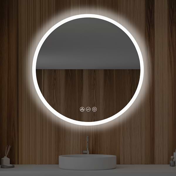 Rige 24" Round LED Mirror