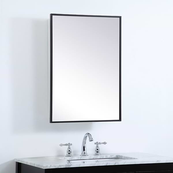 Oraya Black 20x28" Medicine Cabinet