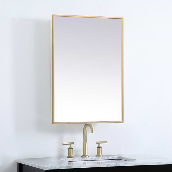 Oraya Brass 20x28" Medicine Cabinet