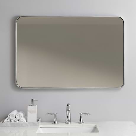 Netta Silver Metal 24x36  Mirror