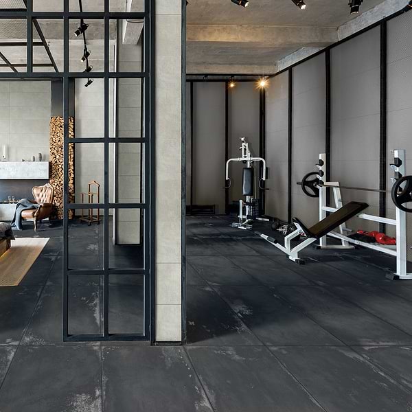 Angela Harris Flatiron Black 24x48 Matte Porcelain Tile