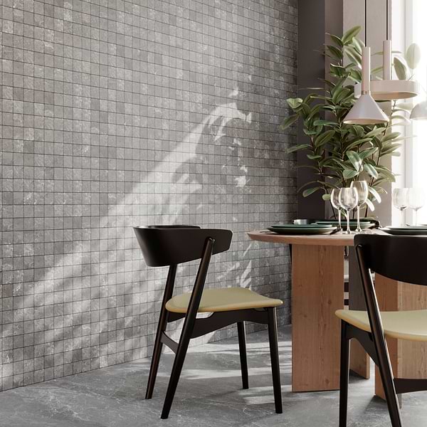 ZenTech Silver Gray 2x2 Matte Porcelain Mosaic Tile