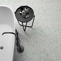 Terrazzo Hex Green 9" Terrazzo Look Matte Porcelain Tile