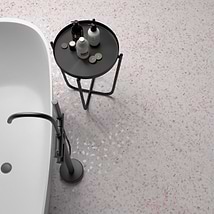 Terrazzo Hex Pink 9" Terrazzo Look Matte Porcelain Tile