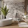English Brick White 2x18 Matte Porcelain Tile