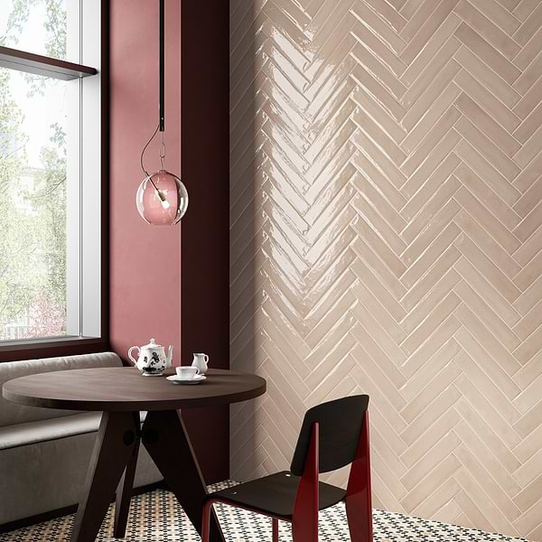 Paint Rosa Pink 3x16 Glossy Porcelain Subway Tile