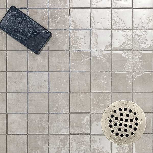 Basic Cement Silver 2x2 Matte Porcelain Mosaic Tile