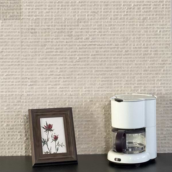 Rakestone Carved Cube Porto Beige 12x24 3D Honed Limestone Stone Tile