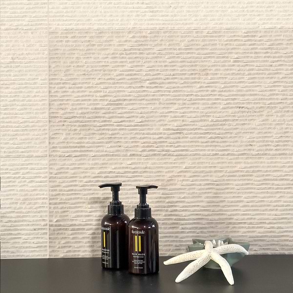 Rakestone Carved Split Porto Beige 12x24 Textured Honed Limestone Stone Tile