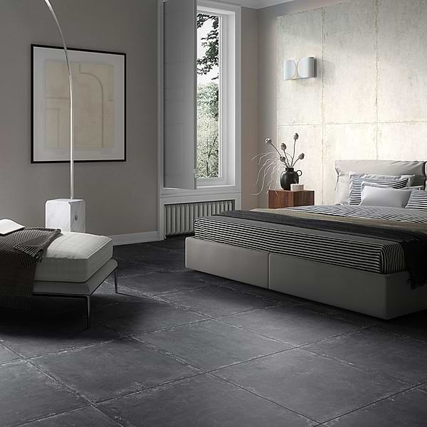 Portrait Black Gold 24x24 Matte Porcelain Tile