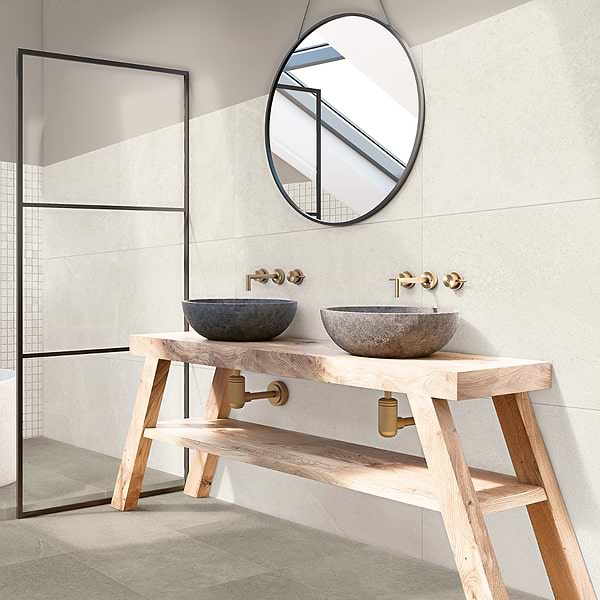 New Rock Tortora Beige 48x48 Matte Porcelain Tile in Taupe, View 1
