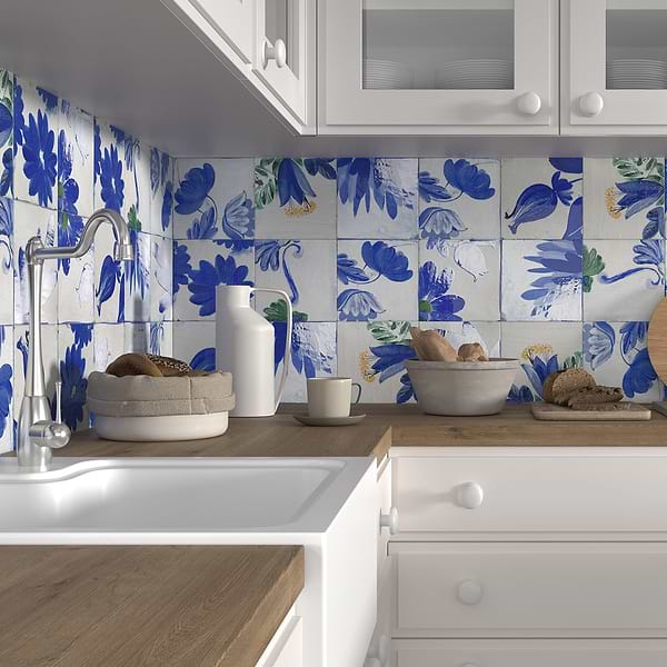 Angela Harris Wilder Portobella Decor 8x8 Mural Matte Porcelain Tile