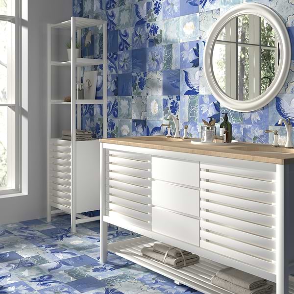 Angela Harris Wilder Portofina Decor 8x8 Matte Porcelain Tile