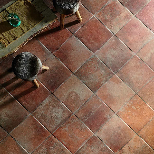 Burgos Terracotta Brick 14x14 Matte Porcelain Tile
