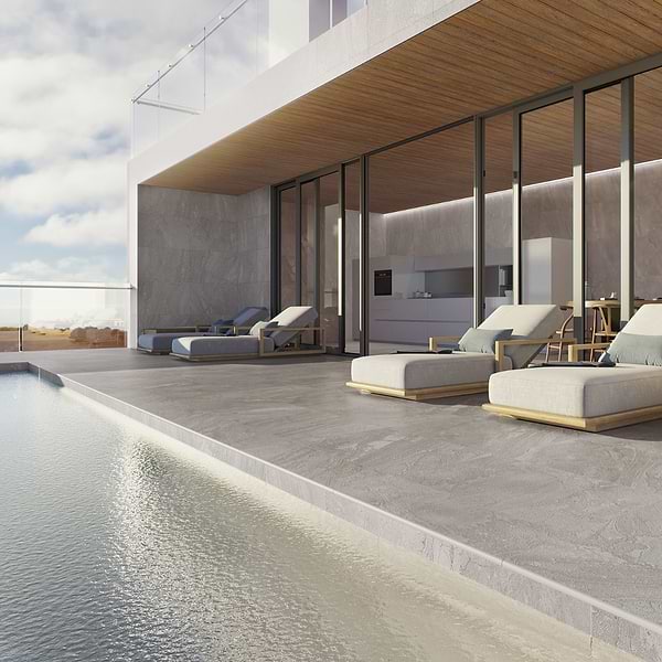Santo Mountain Beige 12x36 Matte Porcelain 2CM Pool Coping