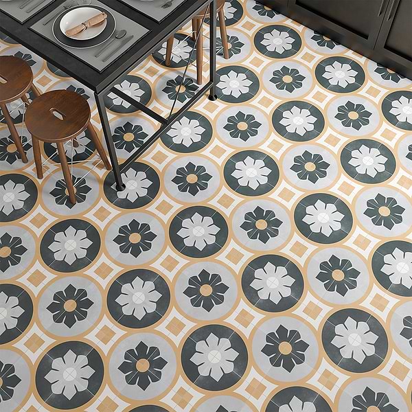 Lapaz Bloom Green 9x9 Matte Porcelain Tile