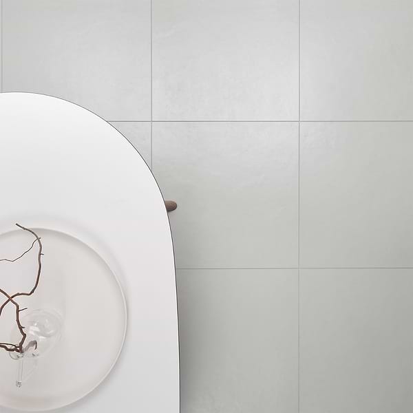 Rethink Plaster White 24x24 Matte Porcelain Tile