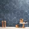 Sasha Hex Chiazza Marino 6" Matte Porcelain Hexagon Tile